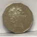 AUSTRALIA 2000 . FIFTY 50 CENTS COIN . MILLENNIUM INCUSED